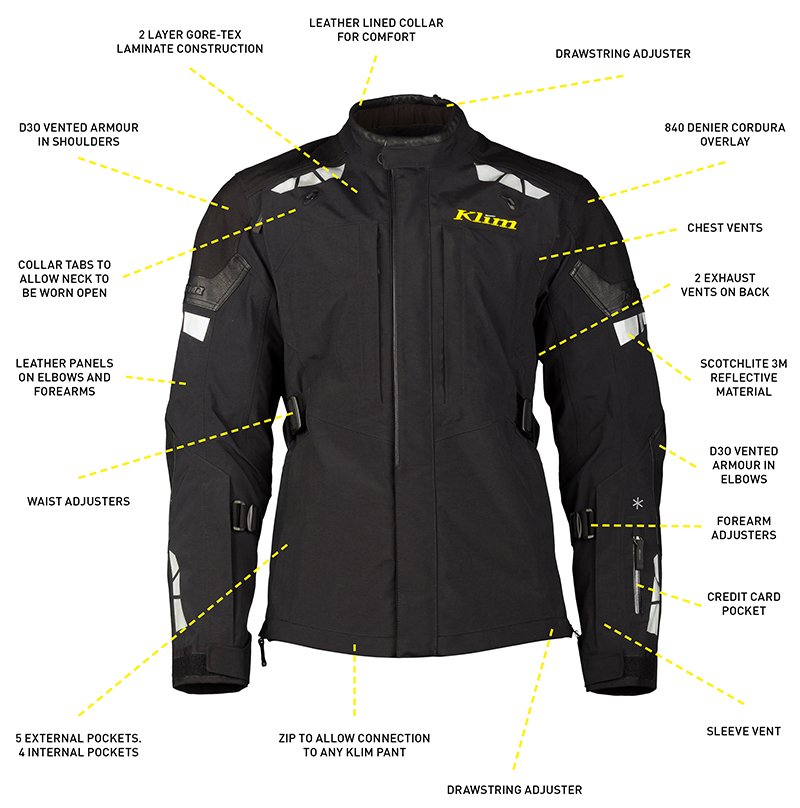 Klim Latitude jacket details